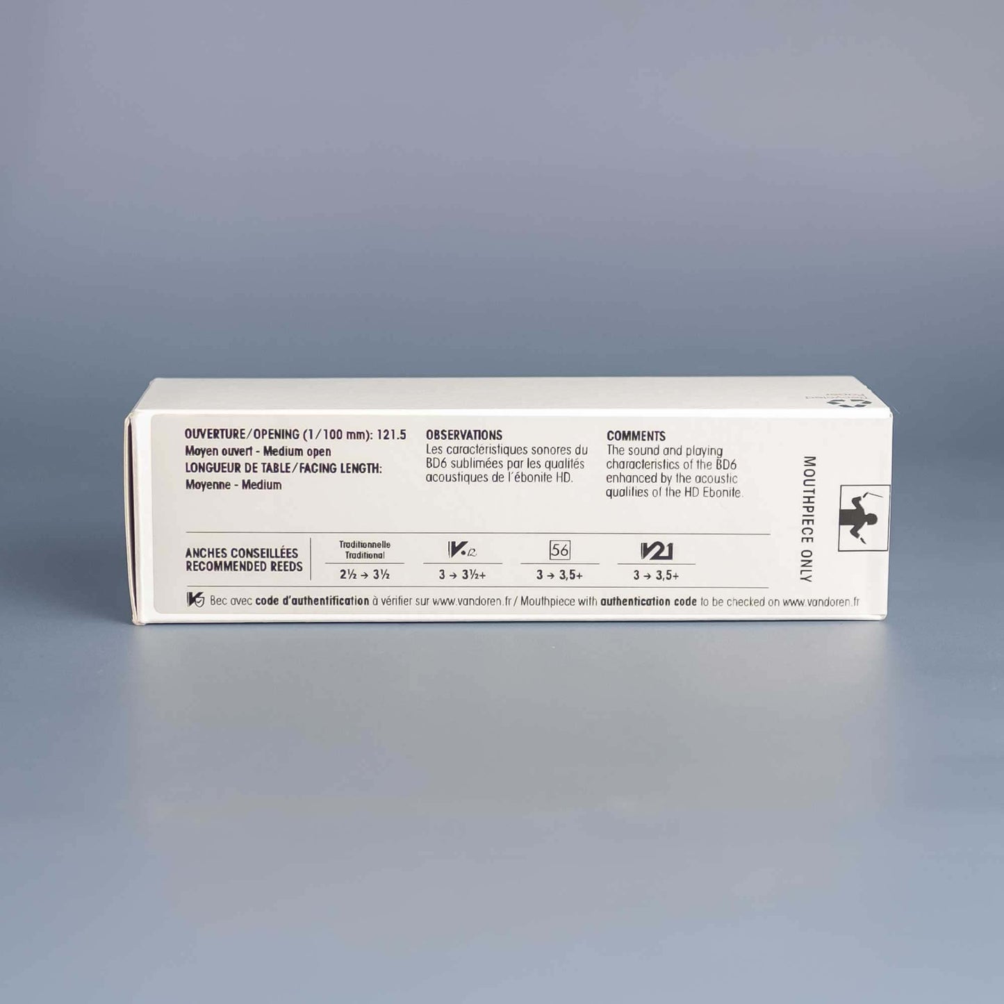 Vandoren BD6 HD Bb Clarinet Mouthpiece