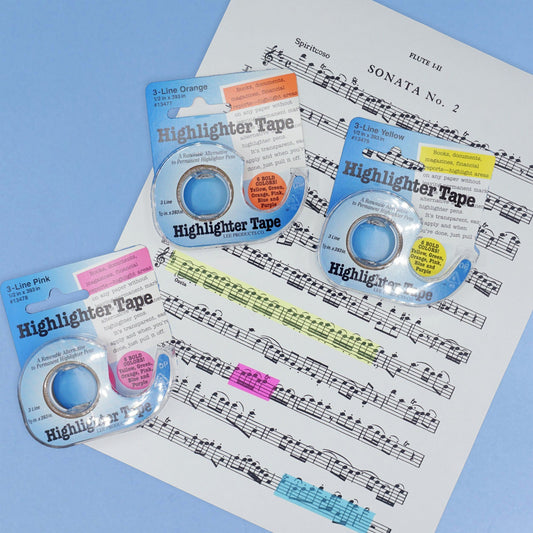 Removable Music Highlighter Tape