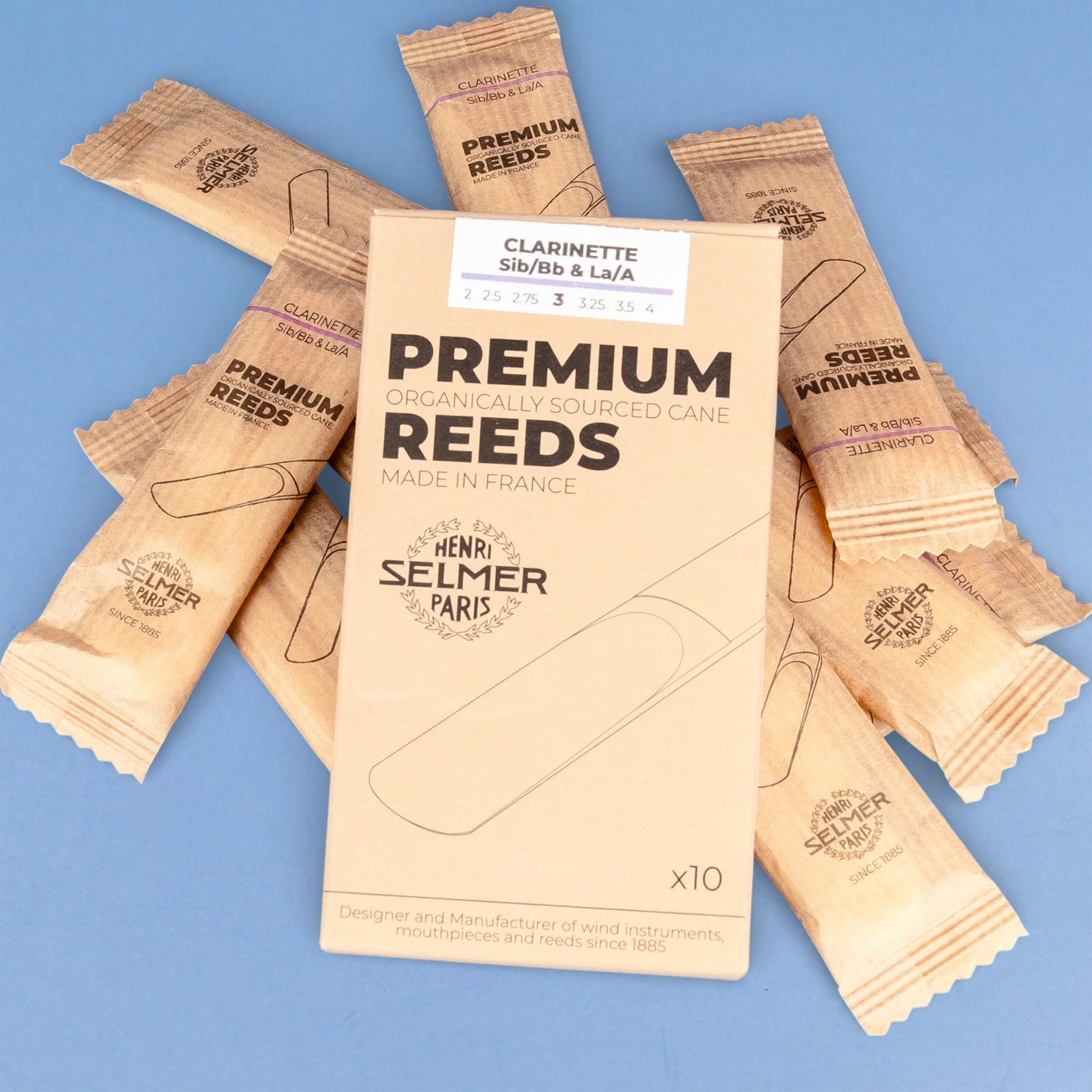 Selmer Clarinet Reeds - Singles, Str 2.5-4